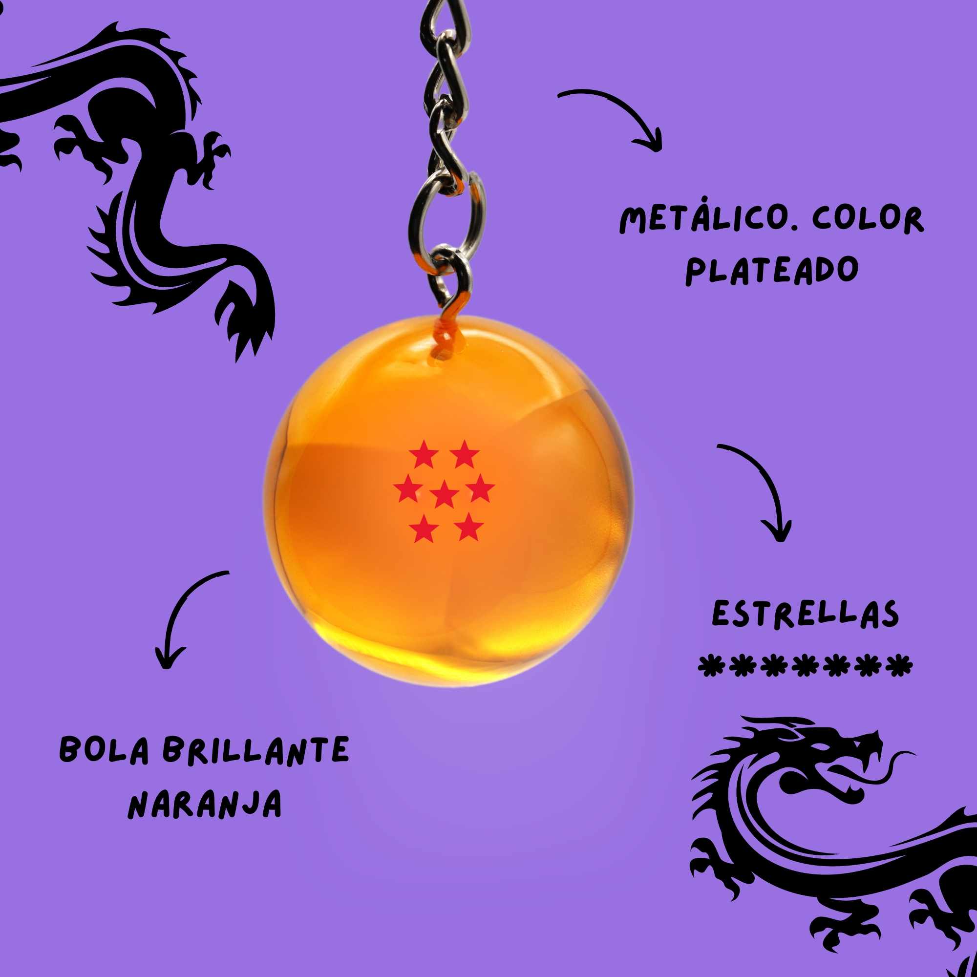 Llavero Dragon Ball Z de 7 estrellas - imagen 5