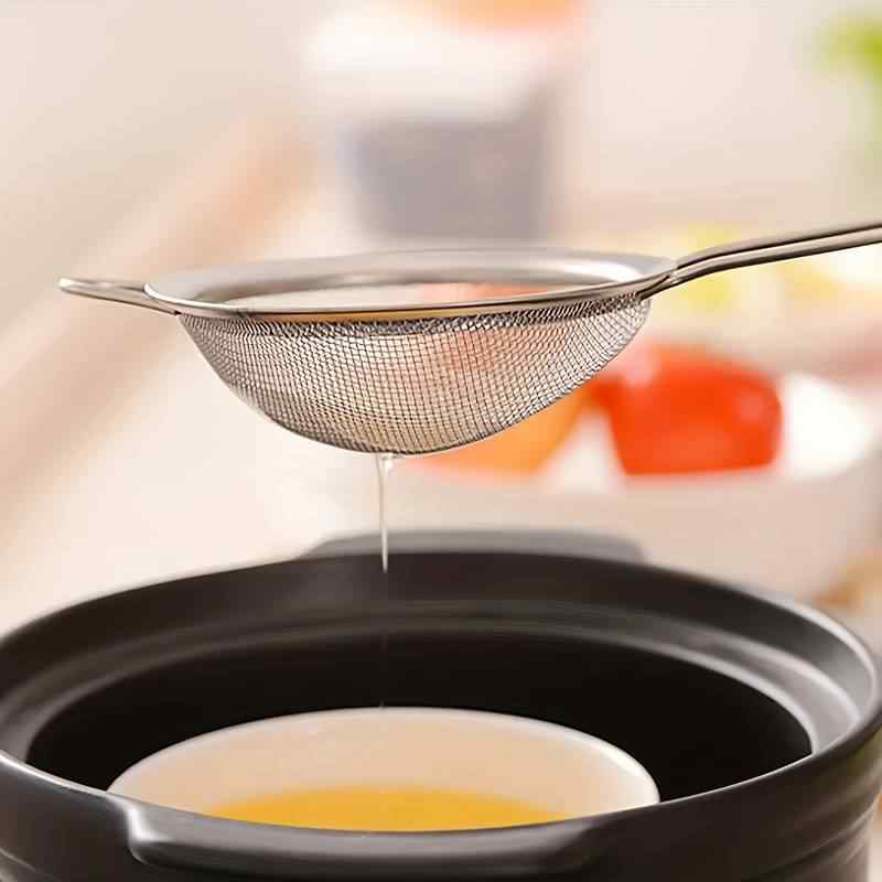 Colador de cocina acero inoxidable con mango 25 cm - imagen 2