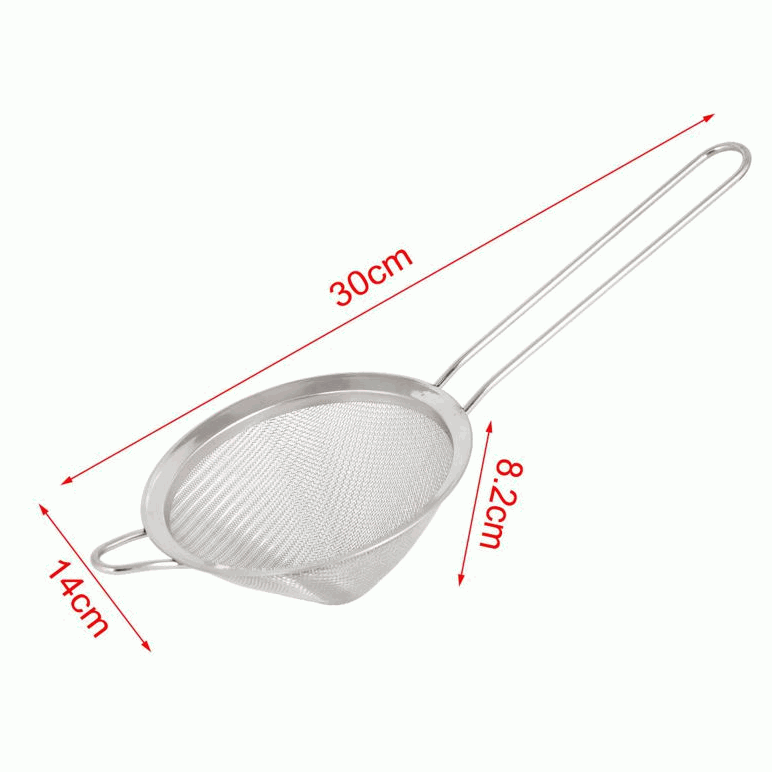Colador de cocina acero inoxidable con mango 30 cm - imagen 7