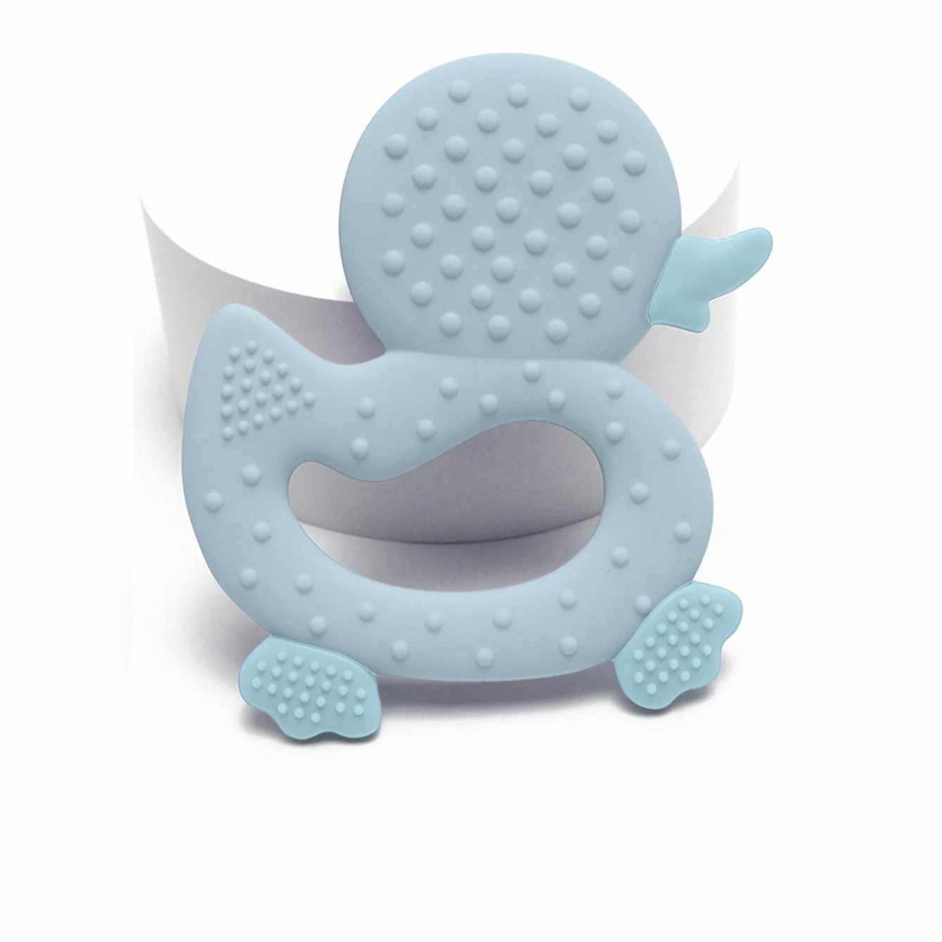Mordedor de silicona con forma de Pato Azul - imagen 2
