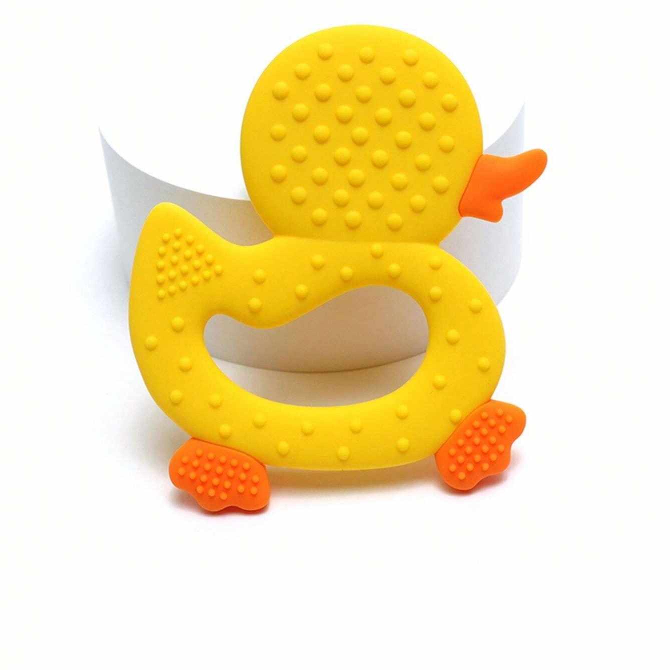Mordedor de silicona con forma de Pato Amarillo - imagen 2