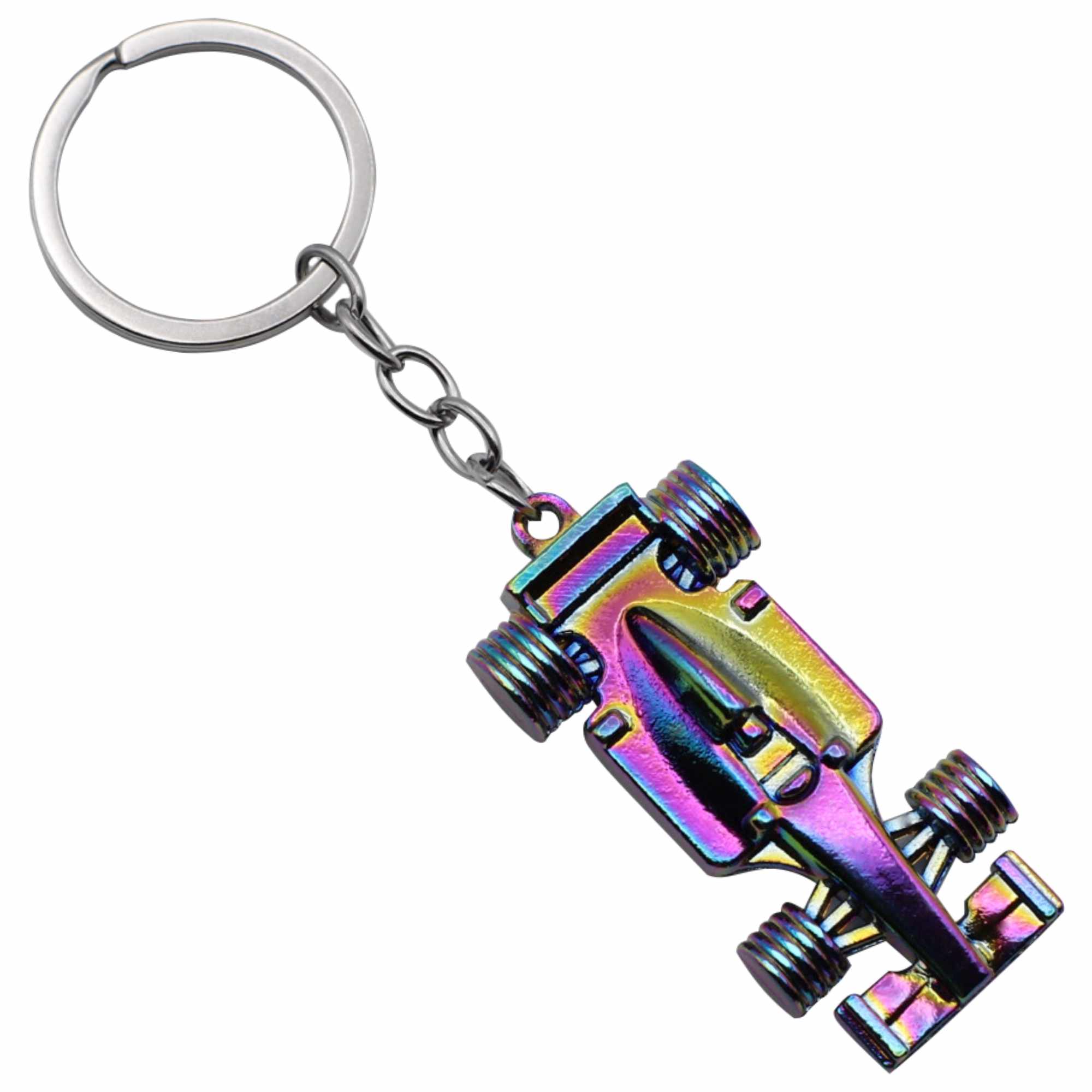 Llavero coche Formula 1 metálico multicolor