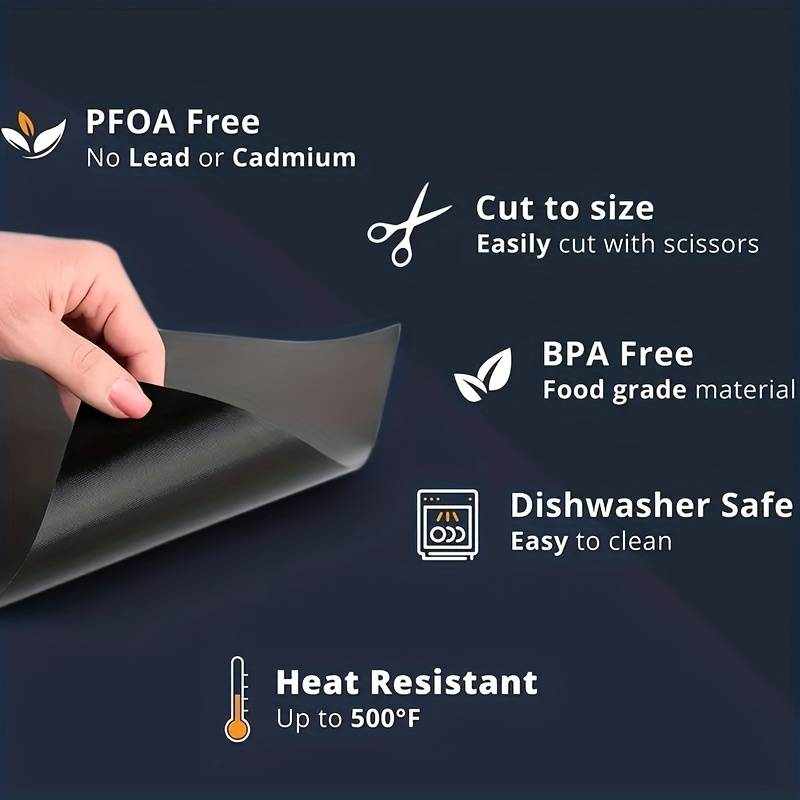 Alfombrilla protector para horno 40x33 cm negro - imagen 2