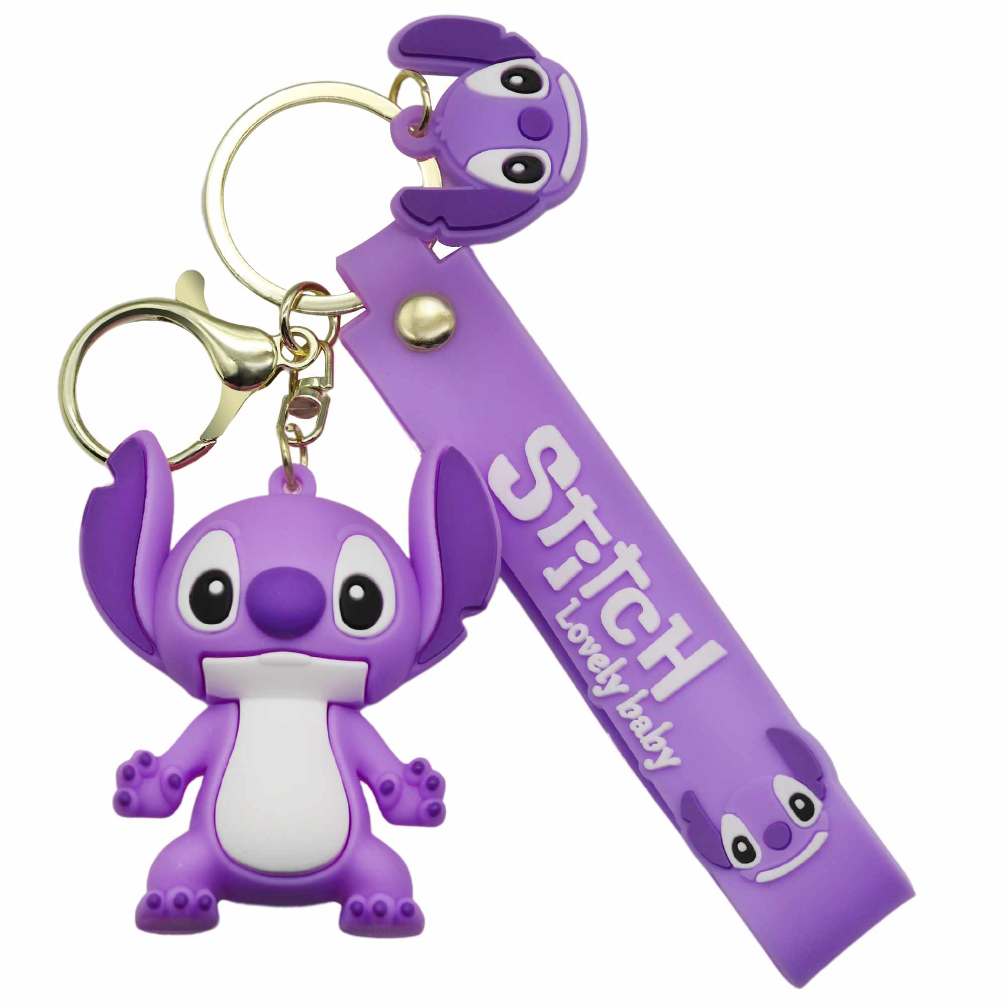 Llavero Lilo & Stitch compatible con disney rosa - imagen 1
