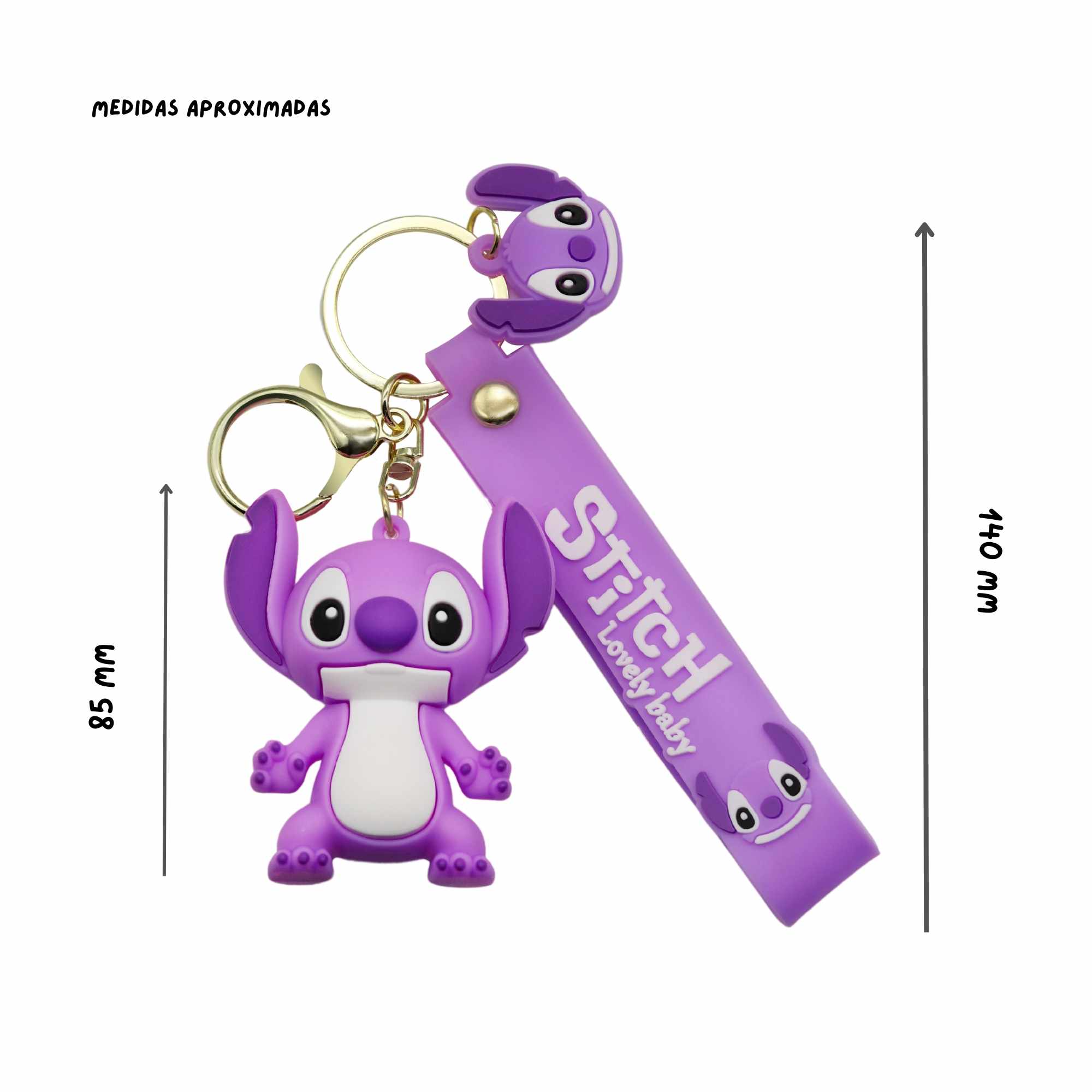 Llavero Lilo & Stitch compatible con disney rosa - imagen 4