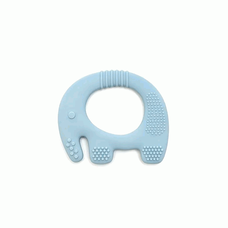 Mordedor de silicona con forma de Elefante Azul - imagen 1