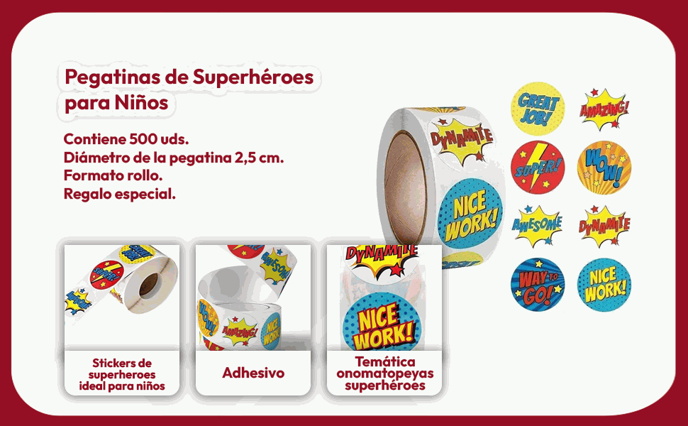 Banner - Rollo pegatinas de símbolos 2.5 cm 500 unidades tipo 9