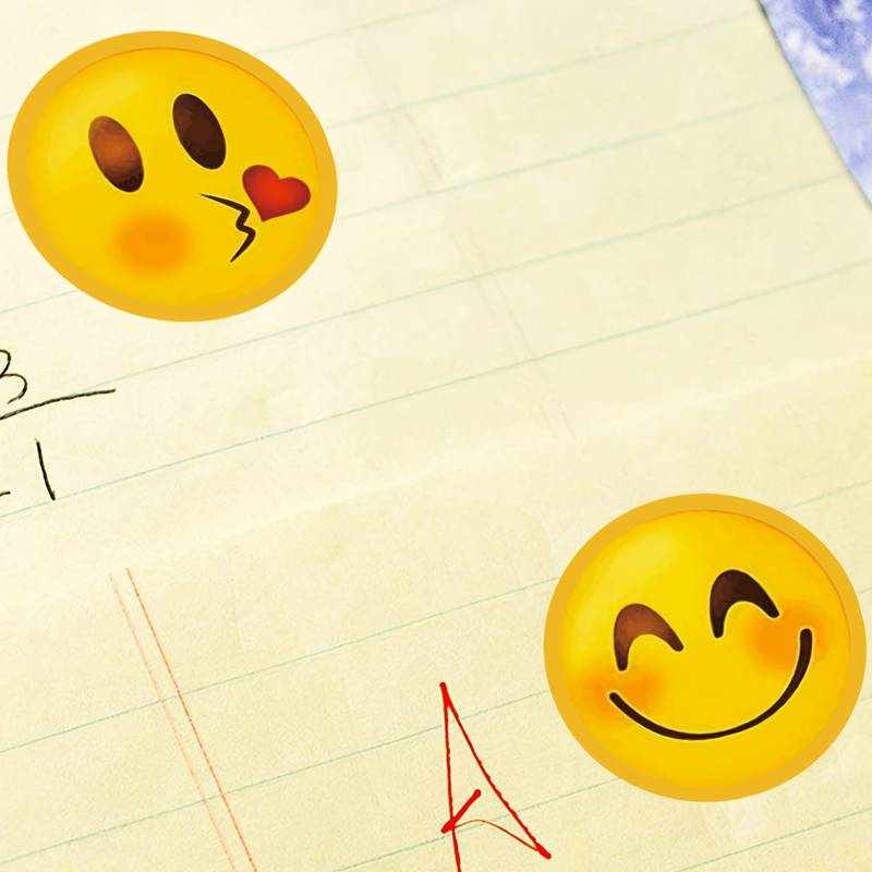 Rollo pegatinas de emojis 2.5 cm 500 unidades tipo 10 - imagen 2