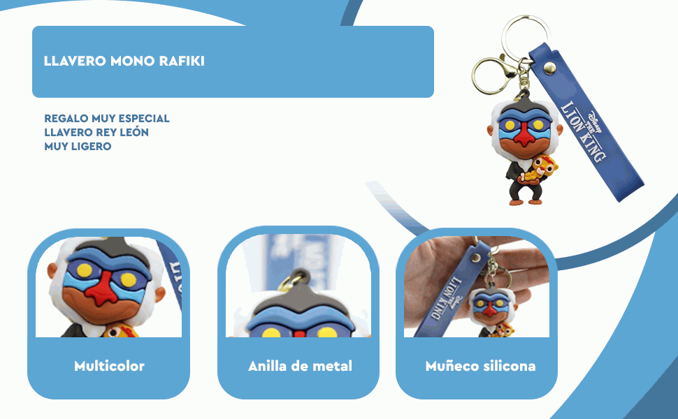 Banner - Llavero Rafiki compatible con El rey Leon silicona