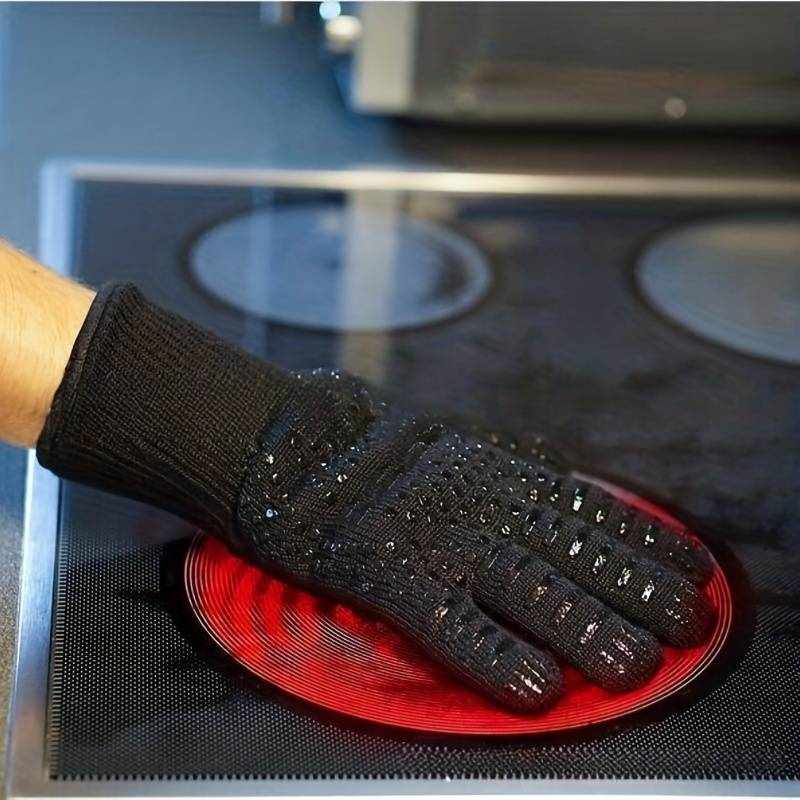 Guantes para Horno Resistentes al Calor hasta 800 grados negros - imagen 4