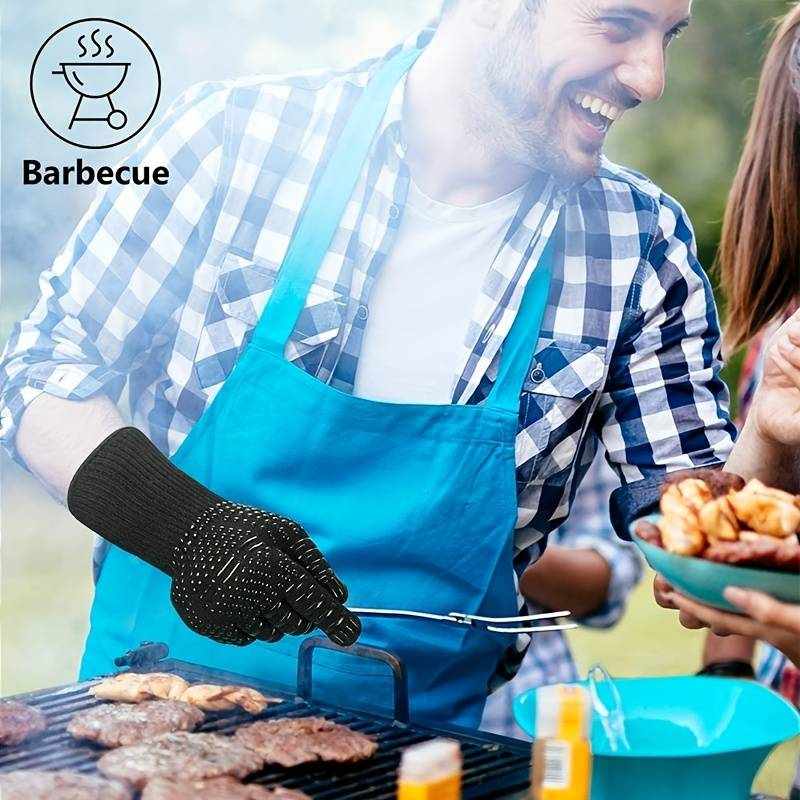 Guantes para Horno Resistentes al Calor hasta 800 grados negros - imagen 3