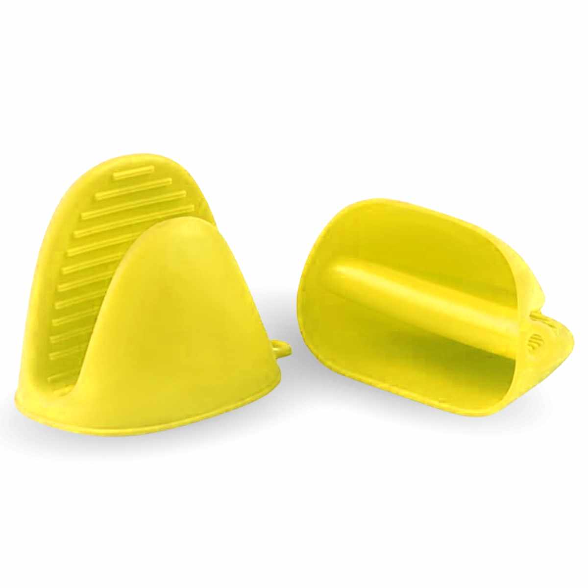 Manoplas guantes silicona para horno amarillo