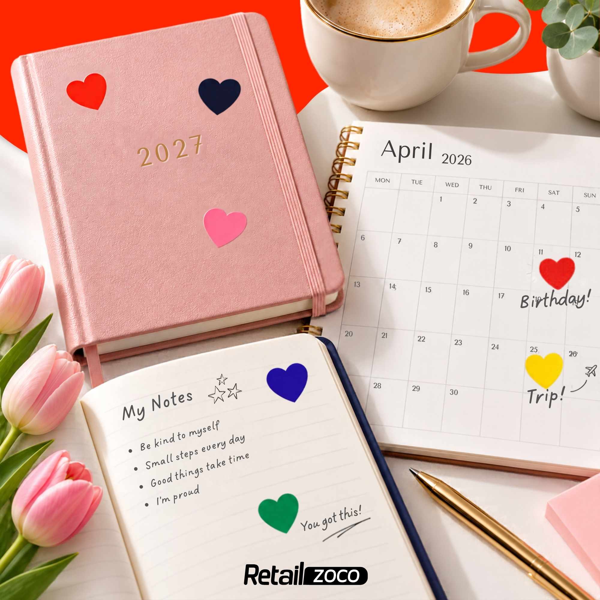 Rollo pegatinas de corazones 2.5 cm 500 unidades - imagen 3