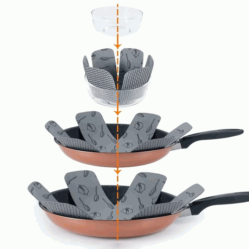 Protectores para sartenes y cazuelas de fieltro 2 uds de 28 cm - imagen 2
