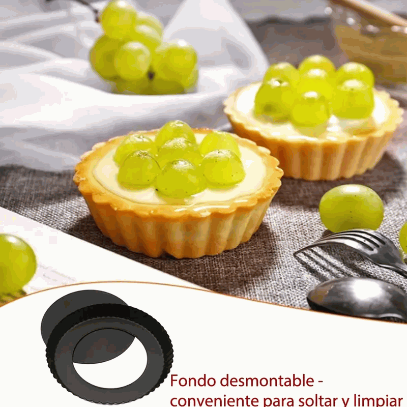 Molde de Horno Rizado con Base Extraíble 10 cm - imagen 2
