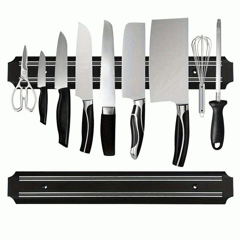 Soporte magnético para cuchillos 33 cm negro - imagen 1
