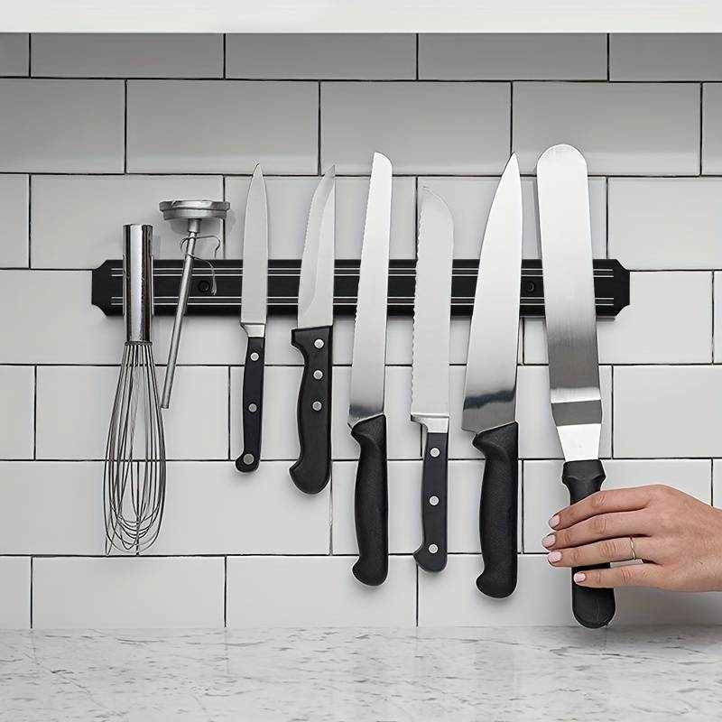 Soporte magnético para cuchillos 33 cm negro - imagen 4