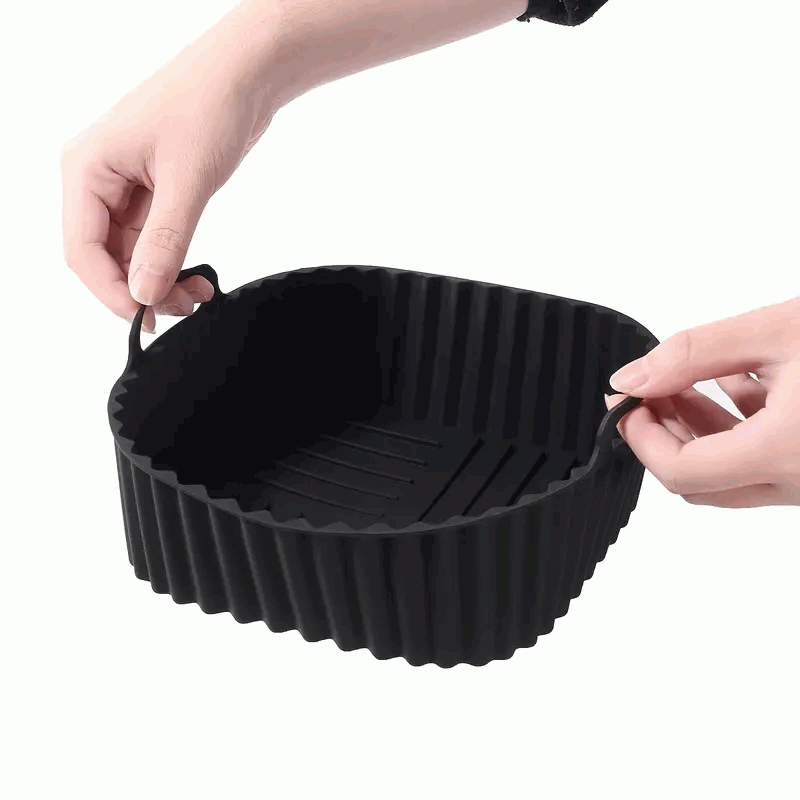Molde Silicona cuadrado para Freidora de Aire 20 cm negro - imagen 3