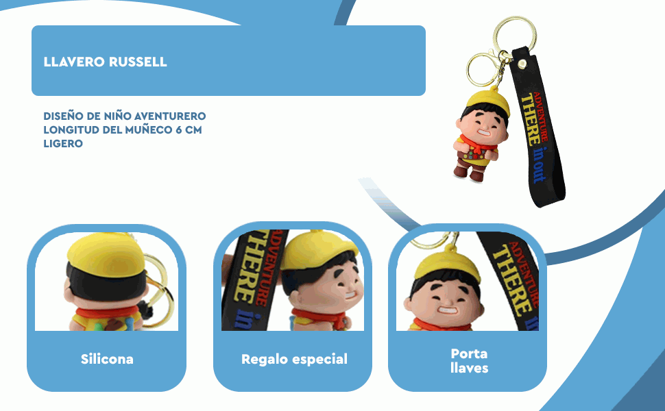 Banner - Llavero Russell pelicula UP silicona