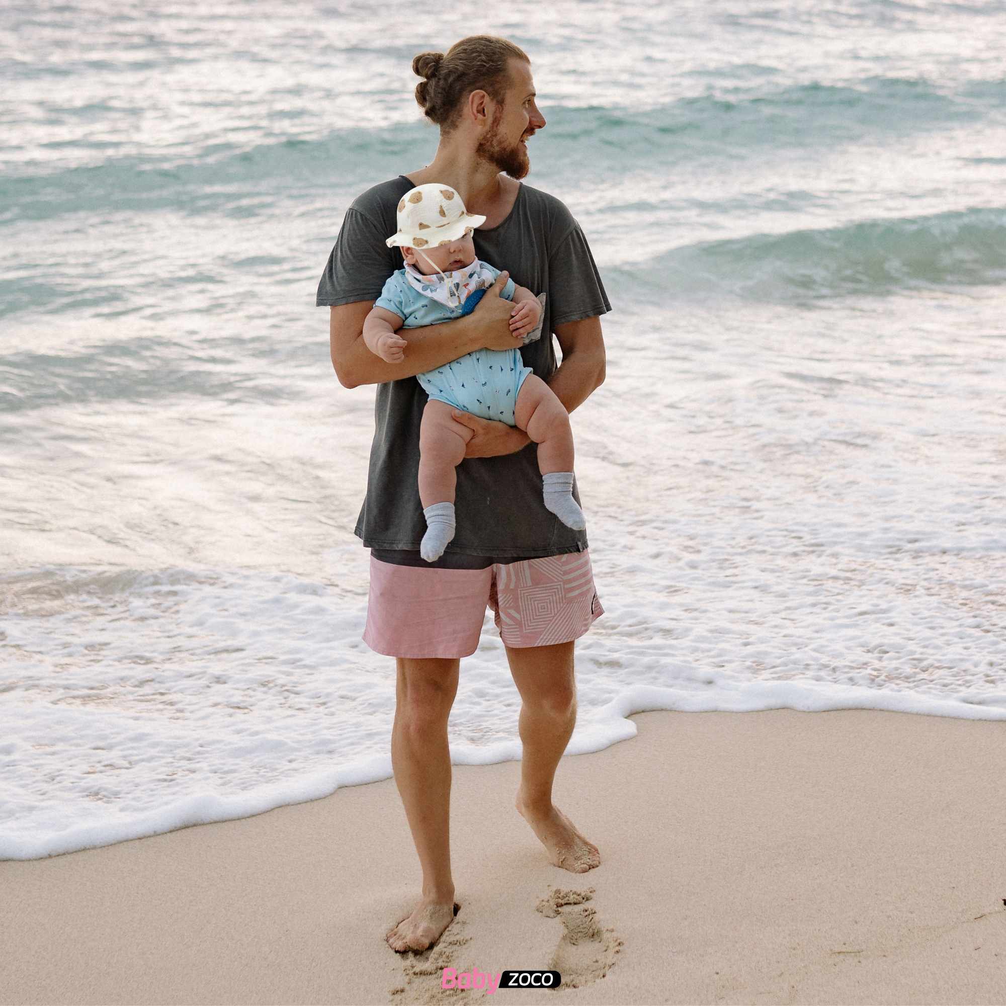 Sombrero de playa para bebe diseño oso - imagen 4