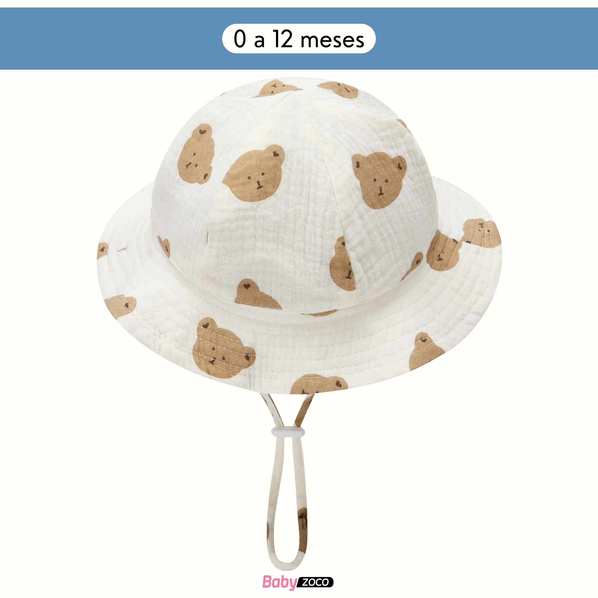 Sombrero de playa para bebe diseño oso - imagen 6