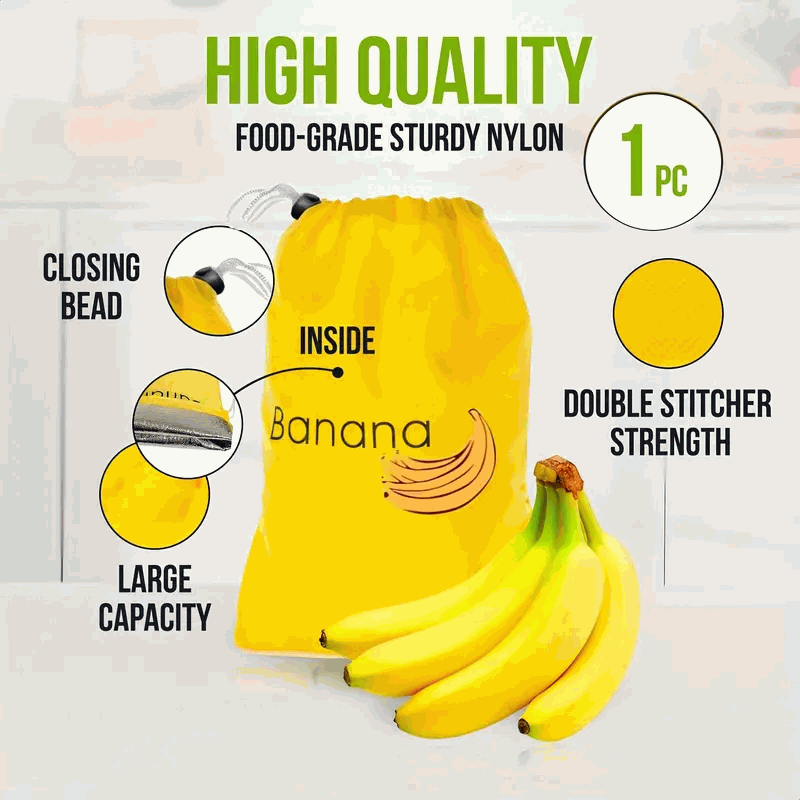 Bolsas para Plátanos Reutilizables para Frigorífico amarillo - imagen 2