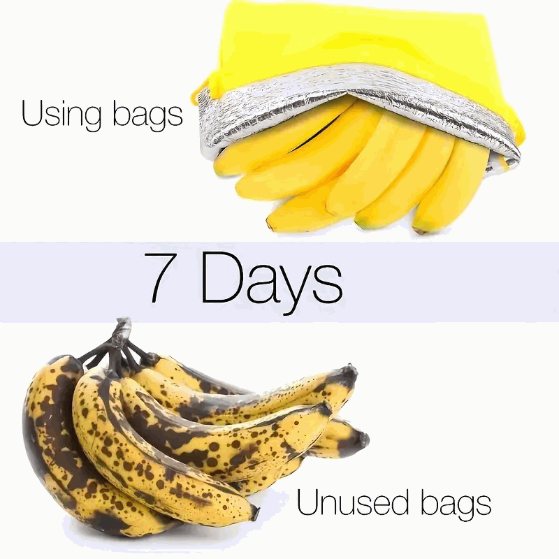 Bolsas para Plátanos Reutilizables para Frigorífico amarillo - imagen 3
