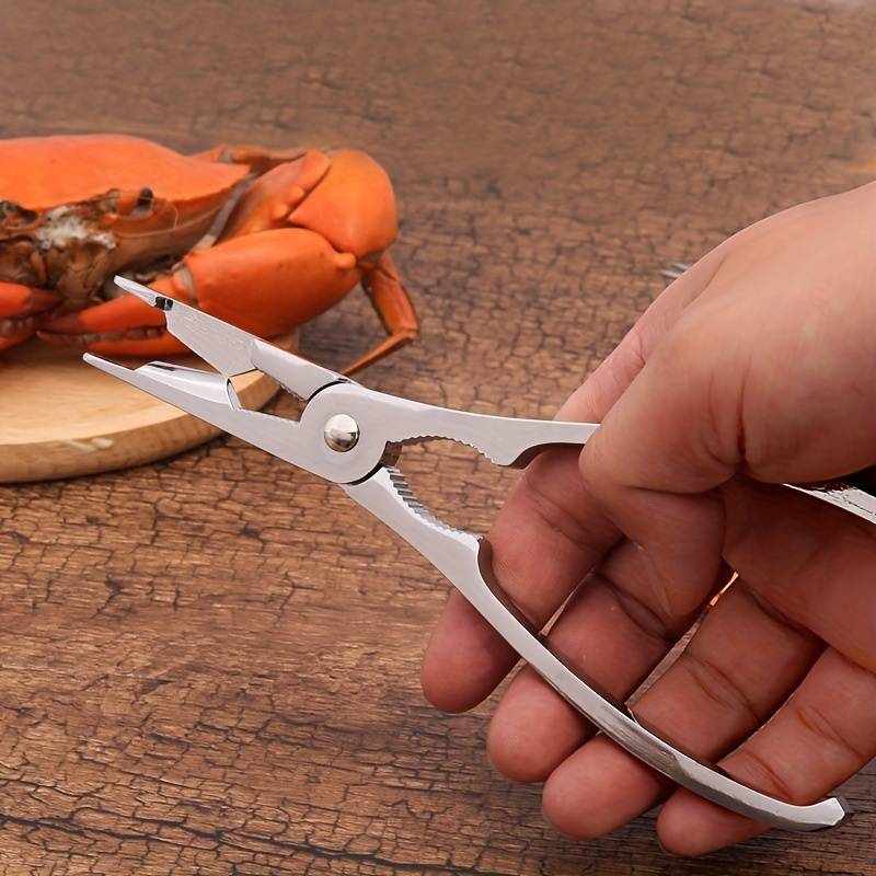 Pinza y tenedor para marisco acero inoxidable - imagen 2