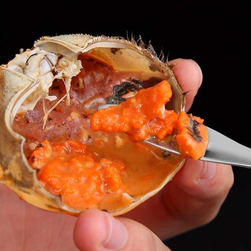 Pinza y tenedor para marisco acero inoxidable - imagen 5