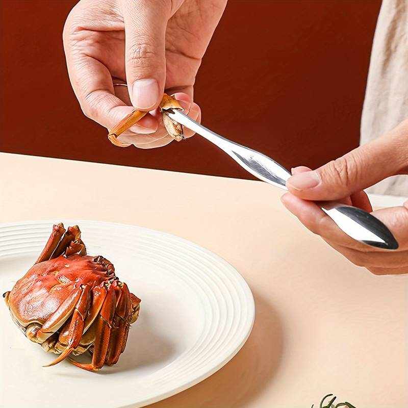 Pinza y tenedor para marisco acero inoxidable - imagen 6
