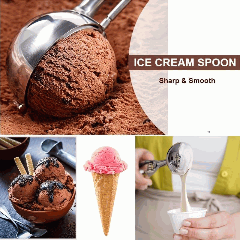 Cuchara de helado de acero inoxidable 4 cm diámetro - imagen 5