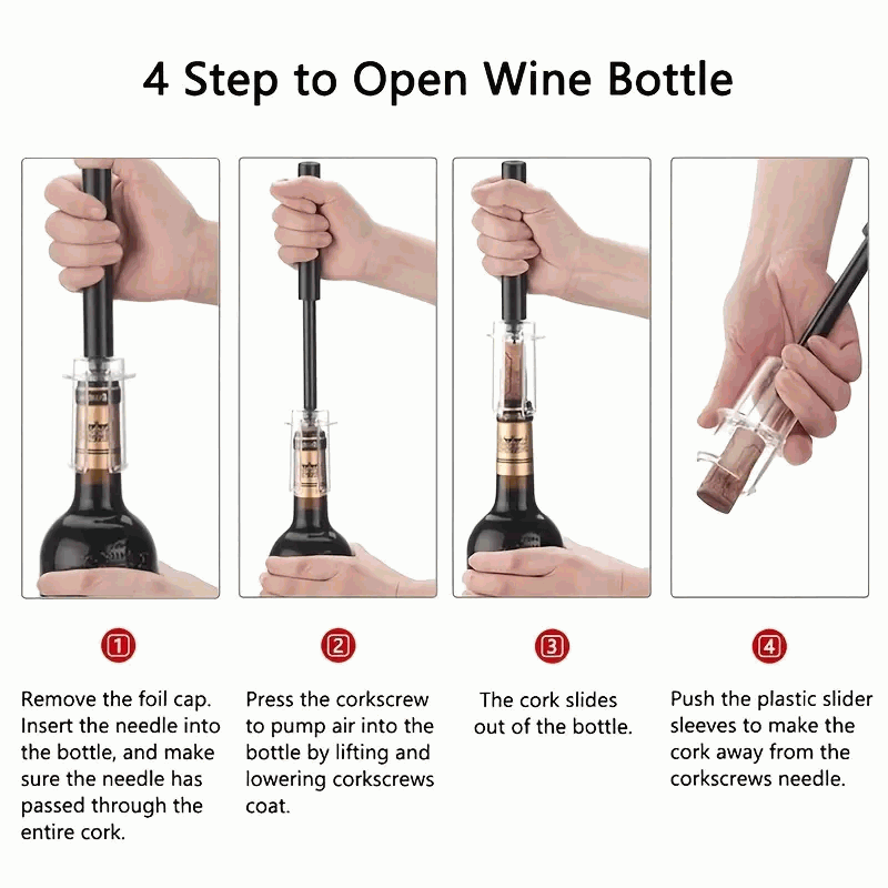 Abrebotellas de vino con aire a presión - imagen 5