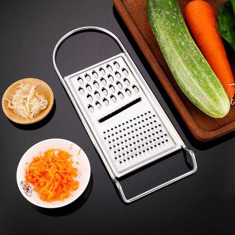 Rallador Plano De Cocina 3 en 1 de Acero Inoxidable - imagen 5