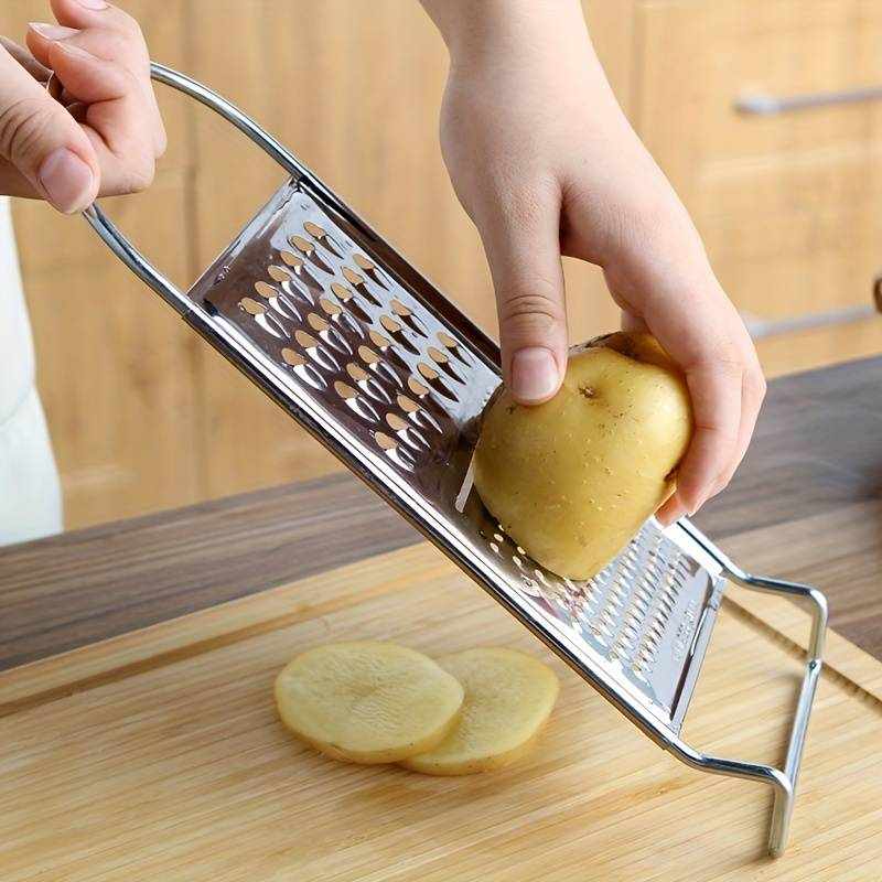 Rallador Plano De Cocina 3 en 1 de Acero Inoxidable - imagen 4