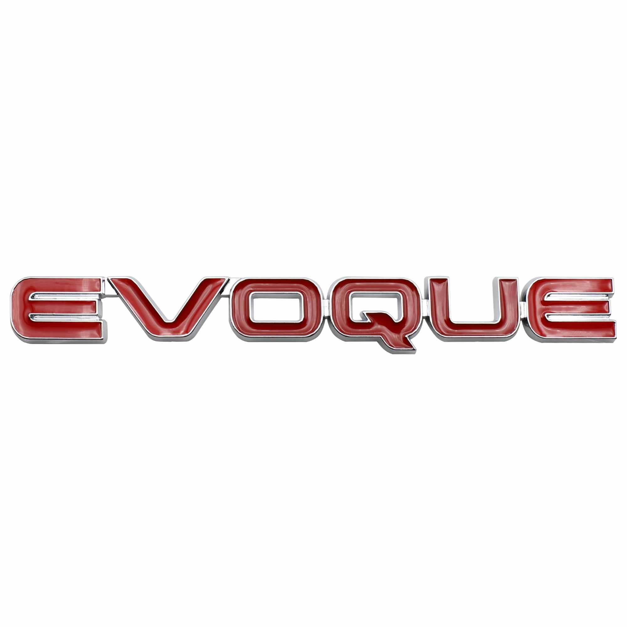 Emblema adhesivo Evoque compatible con Range Rover Rojo