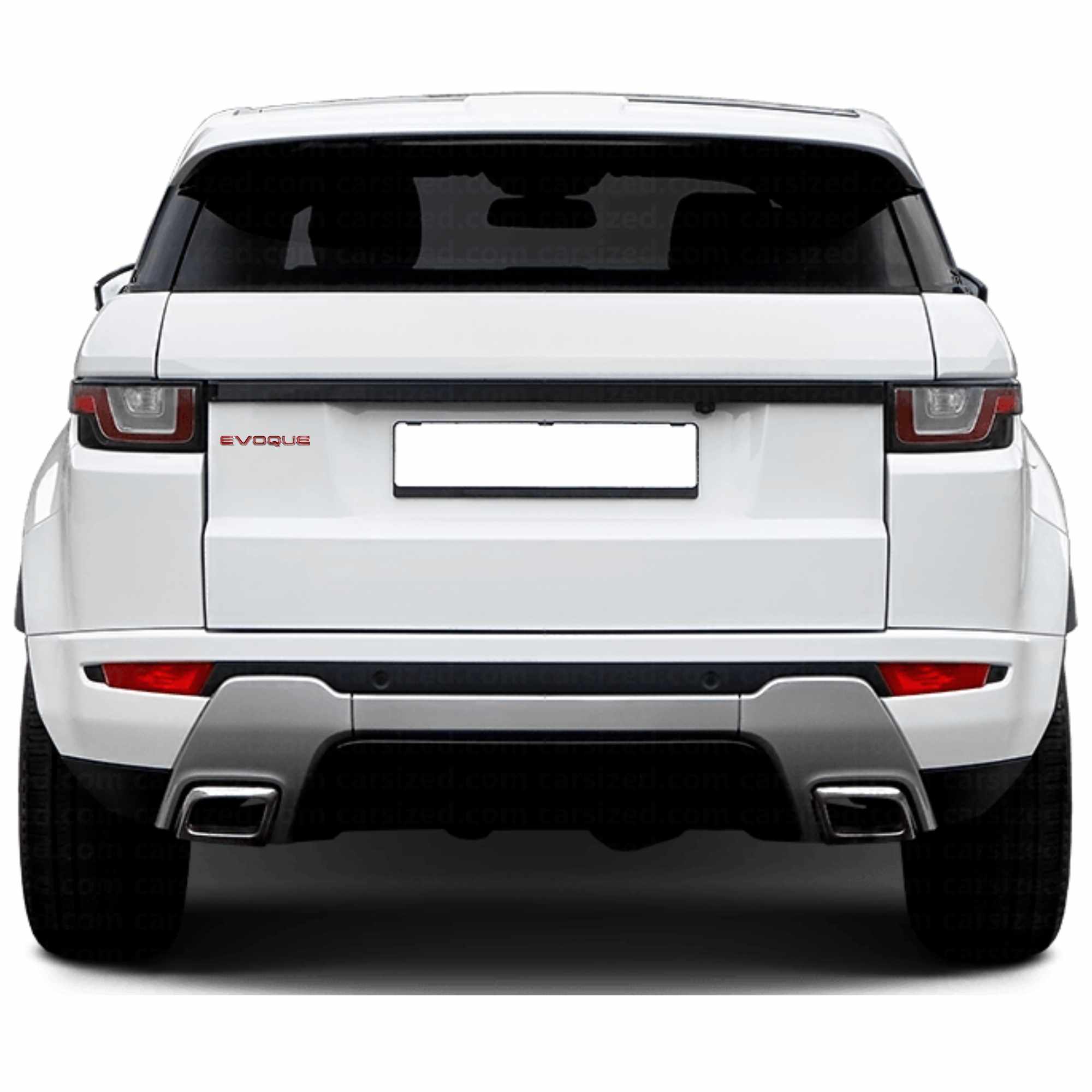Emblema adhesivo Evoque compatible con Range Rover Rojo - imagen 4