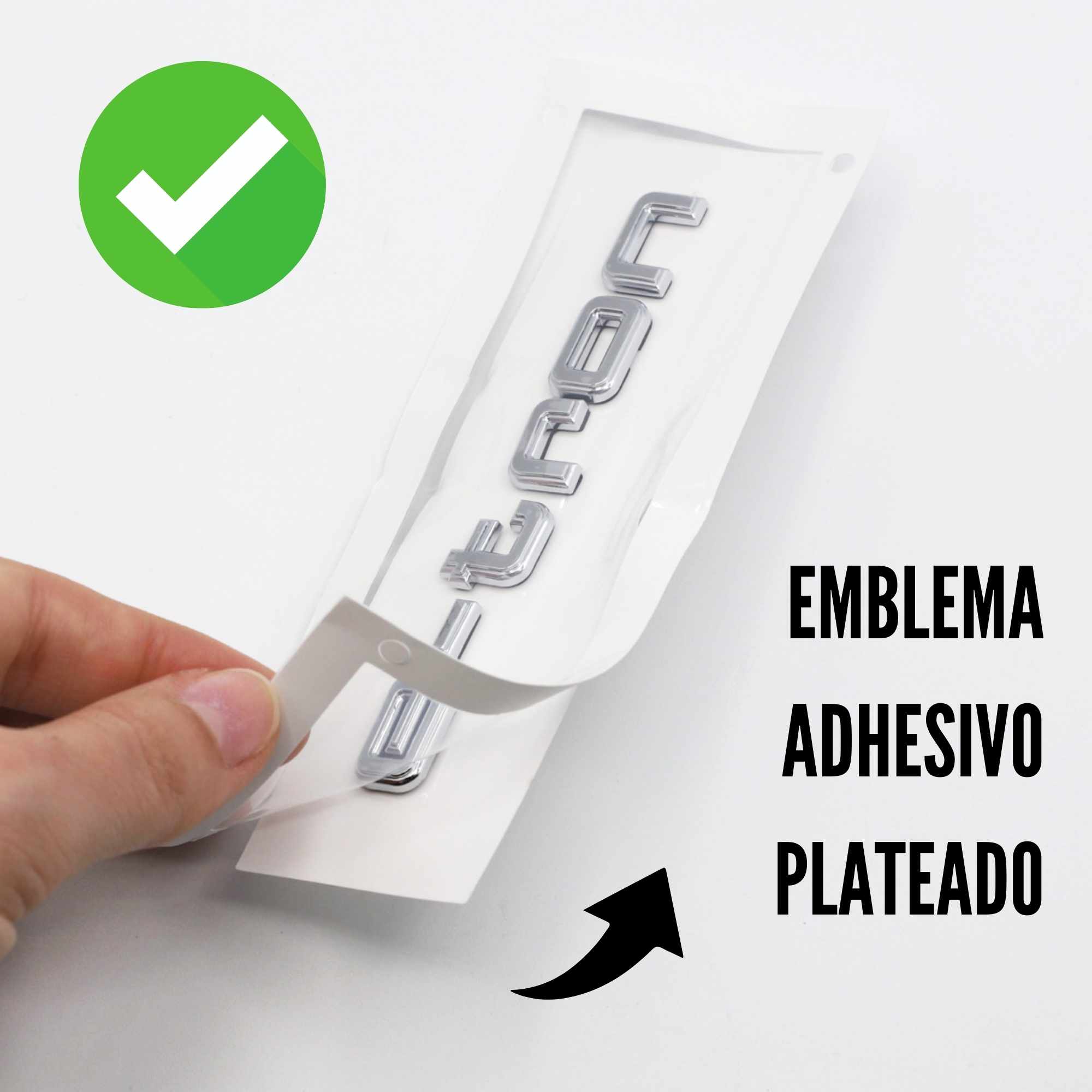 Emblema adhesivo E-Tron compatible con Audi Plateado brillo - imagen 6