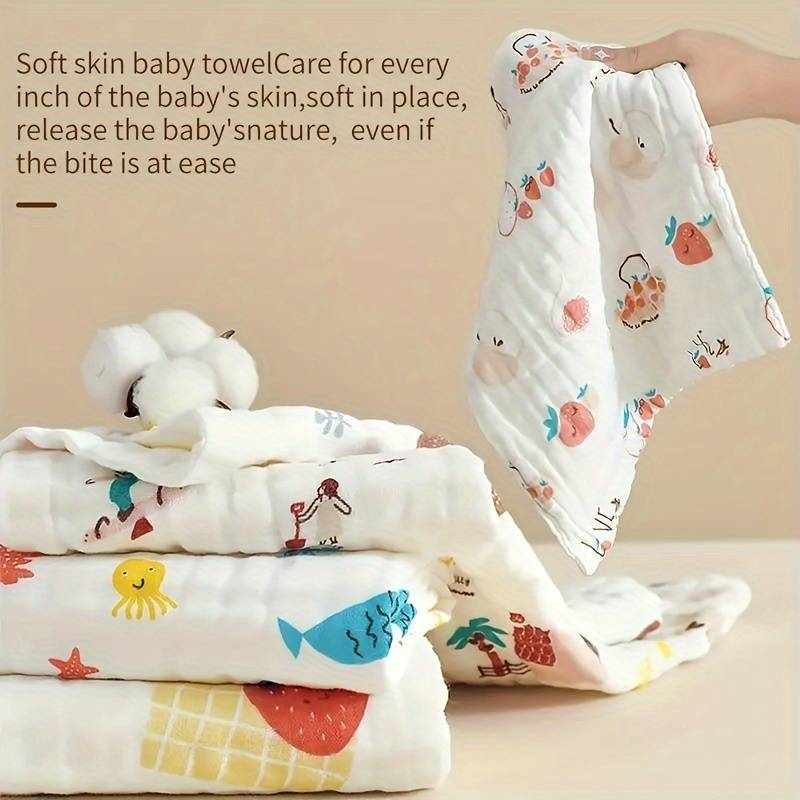 Toalla gasa para bebe diseño pollos 25 cm - imagen 1