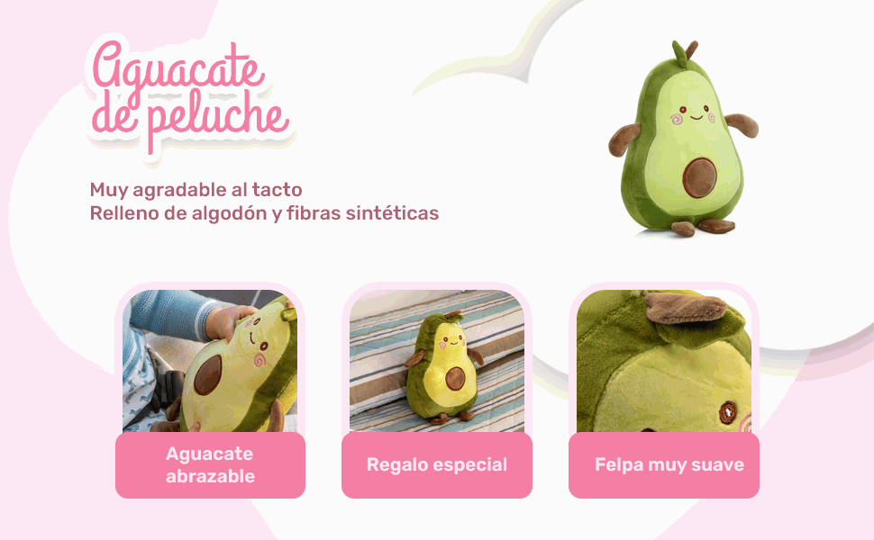 Banner - Peluche aguacate 35 cm