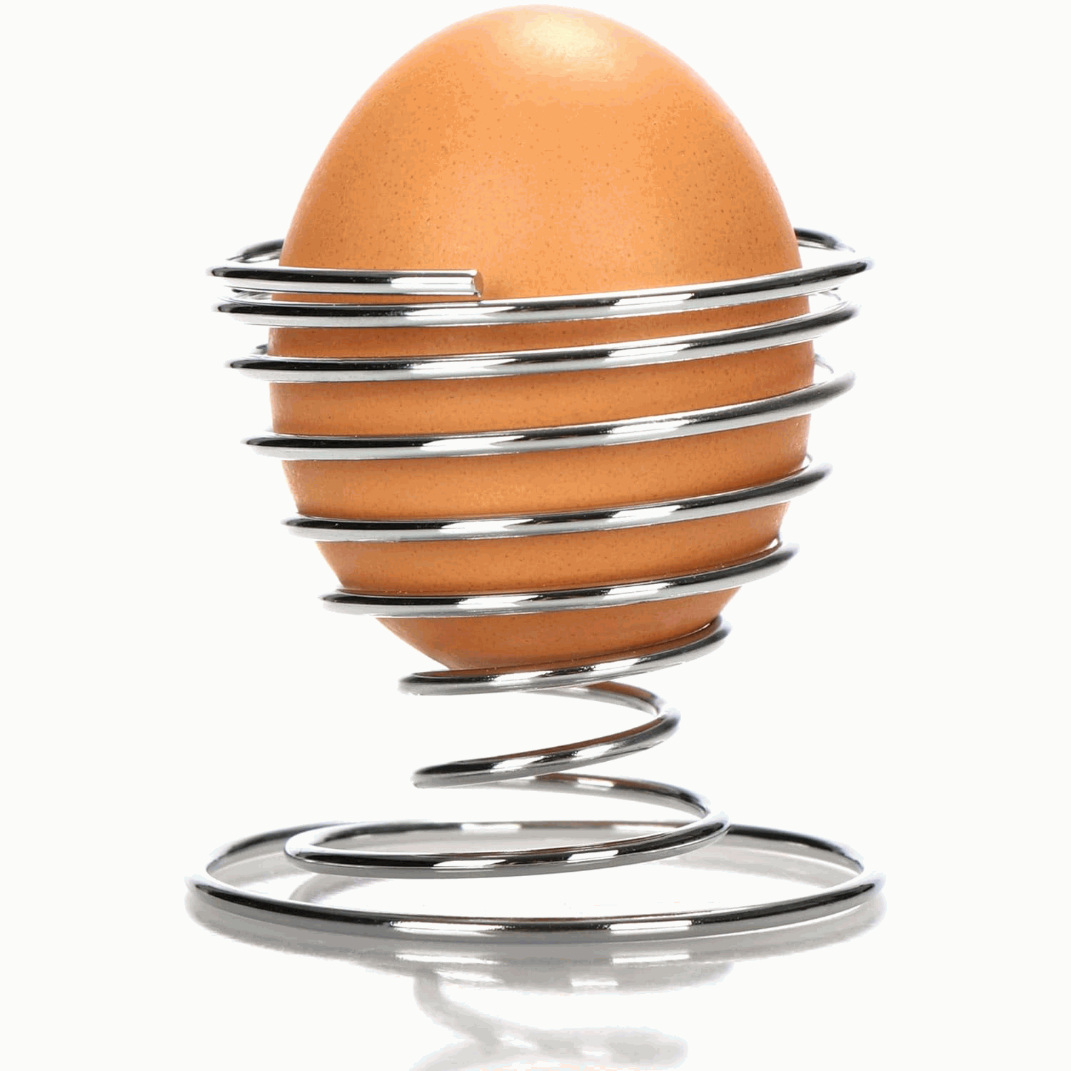 Huevera soporte para huevos cocidos acero inoxidable - imagen 1