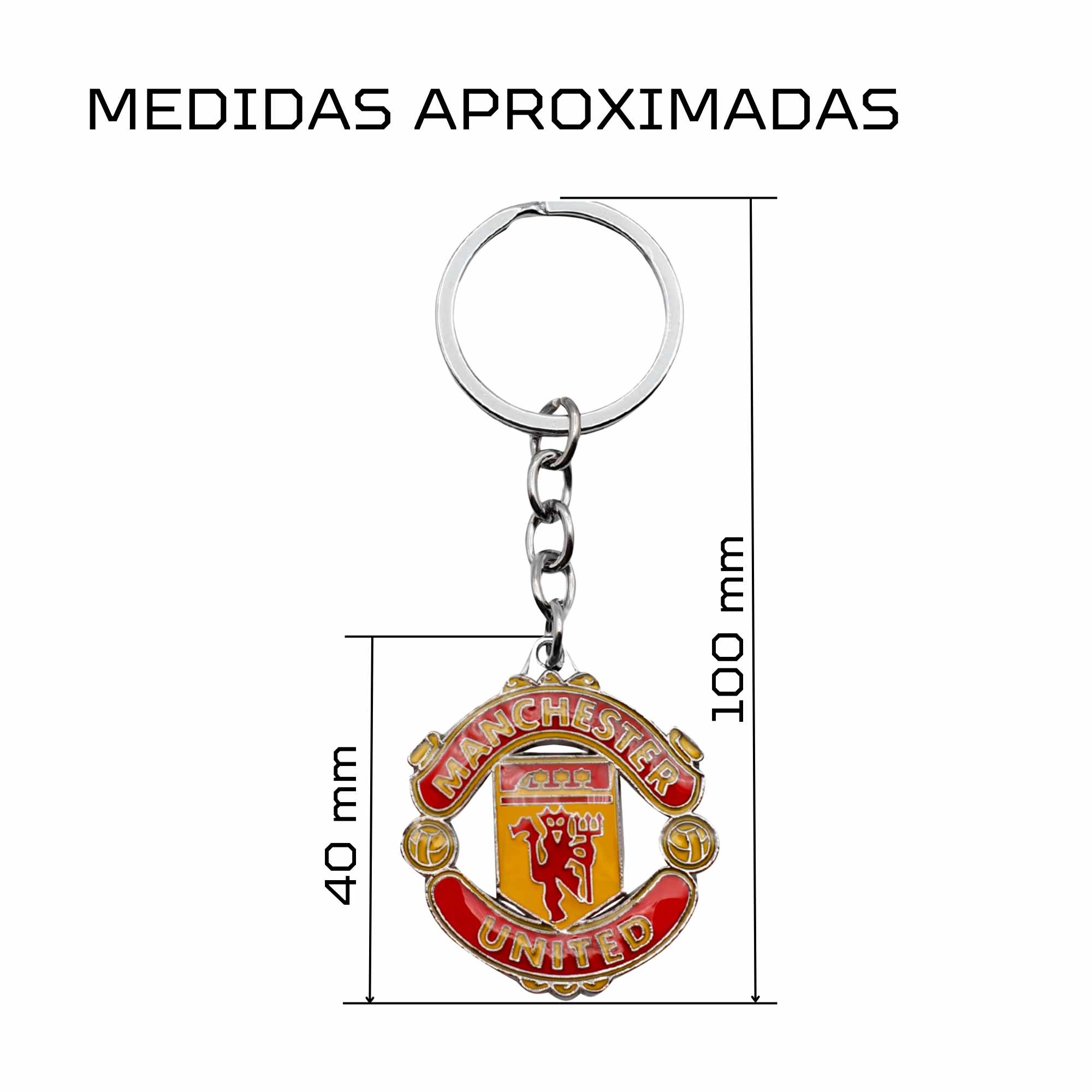 Llavero metálico Manchester United Football Club color - imagen 5