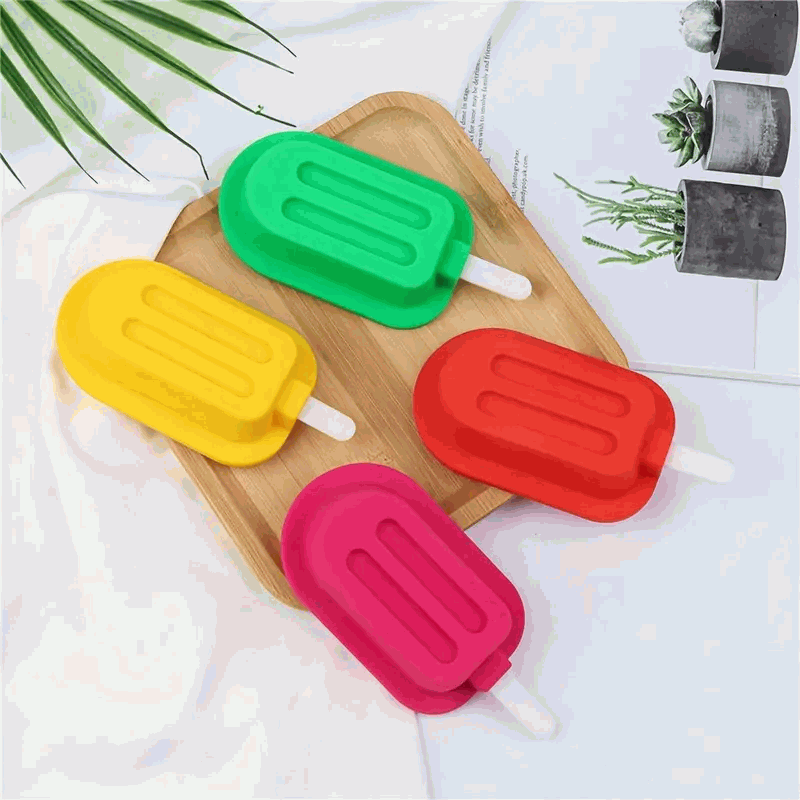 Molde Para Helados Silicona 10.5 cm apilable Rojo - imagen 3