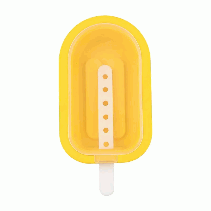 Molde Para Helados Silicona 10.5 cm apilable Amarillo