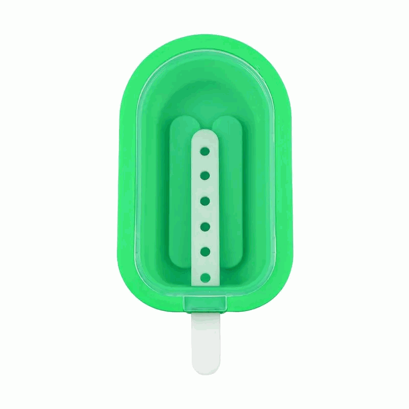 Molde Para Helados Silicona 10.5 cm apilable Verde