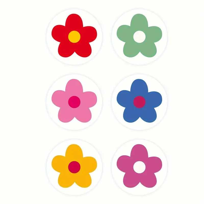 Rollo pegatinas de flores 2.5 cm 500 unidades - imagen 6