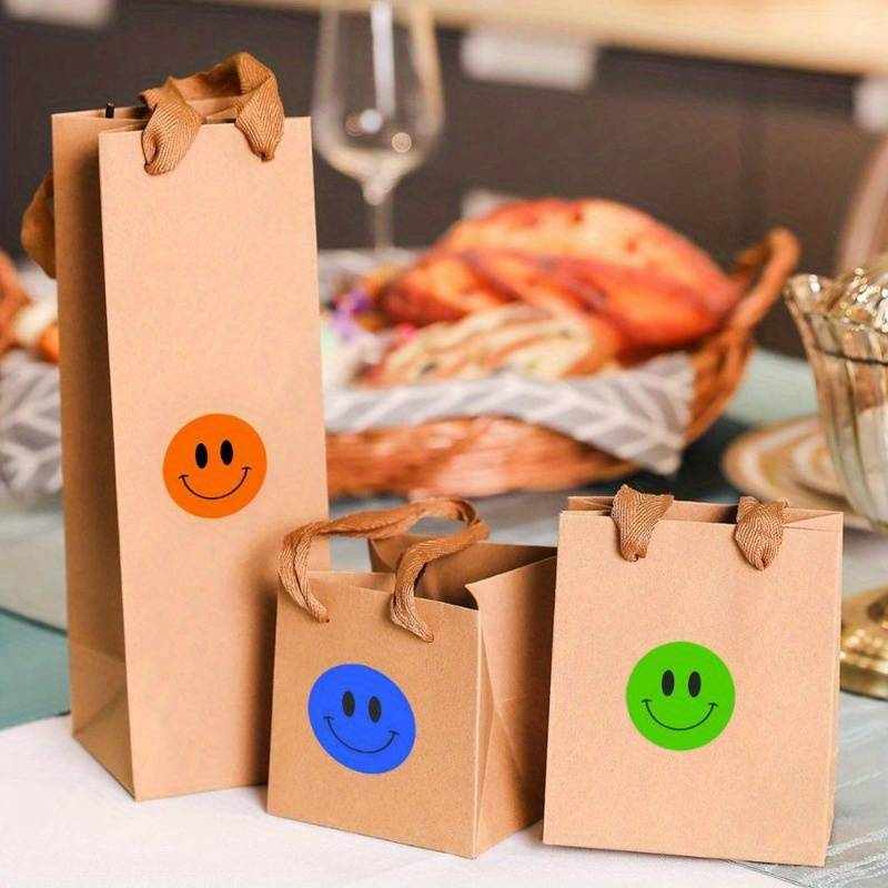Rollo pegatinas de caras felices 2.5 cm 500 unidades - imagen 3
