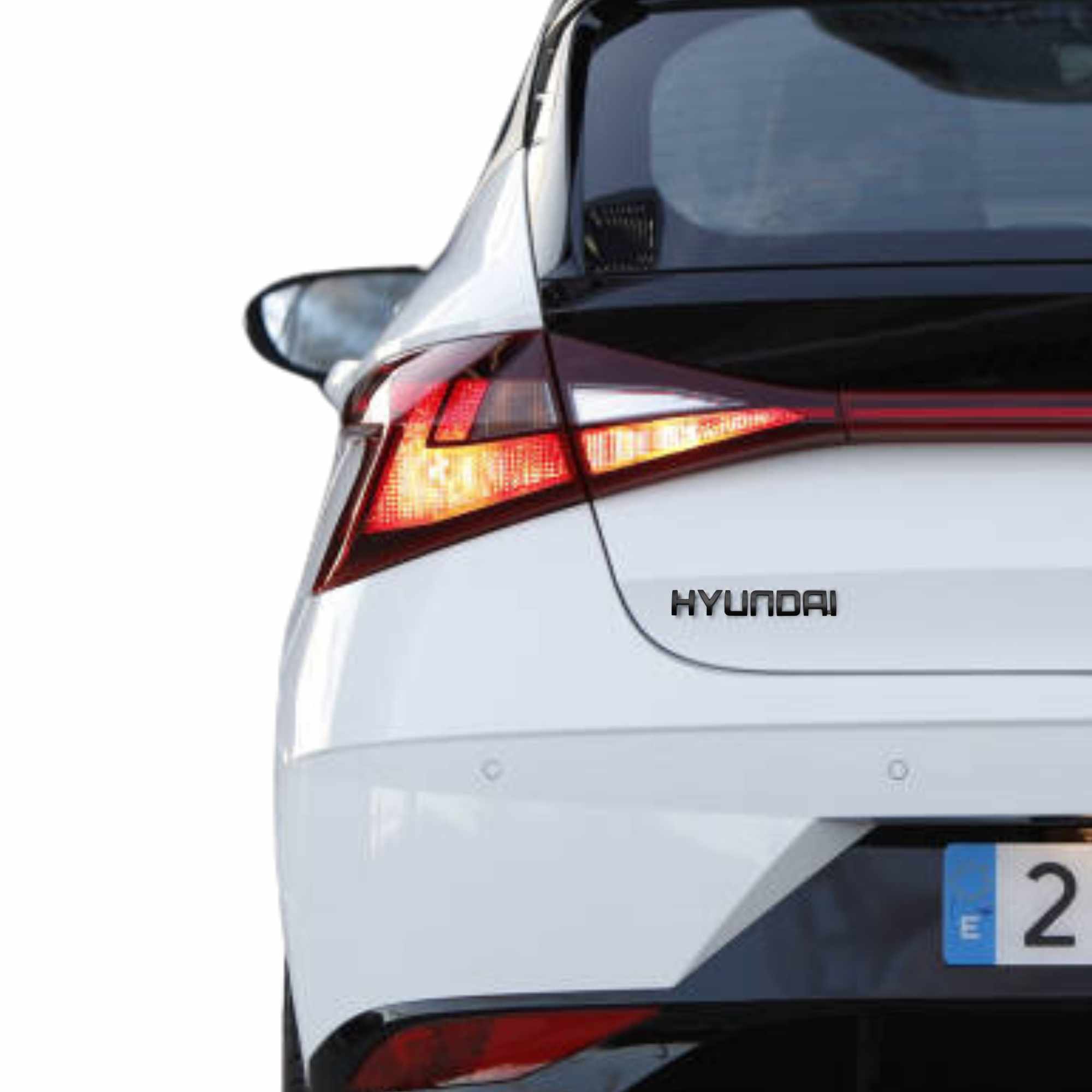 Emblema adhesivo de letras compatible con Hyundai negro mate 160 x 25 mm - imagen 4