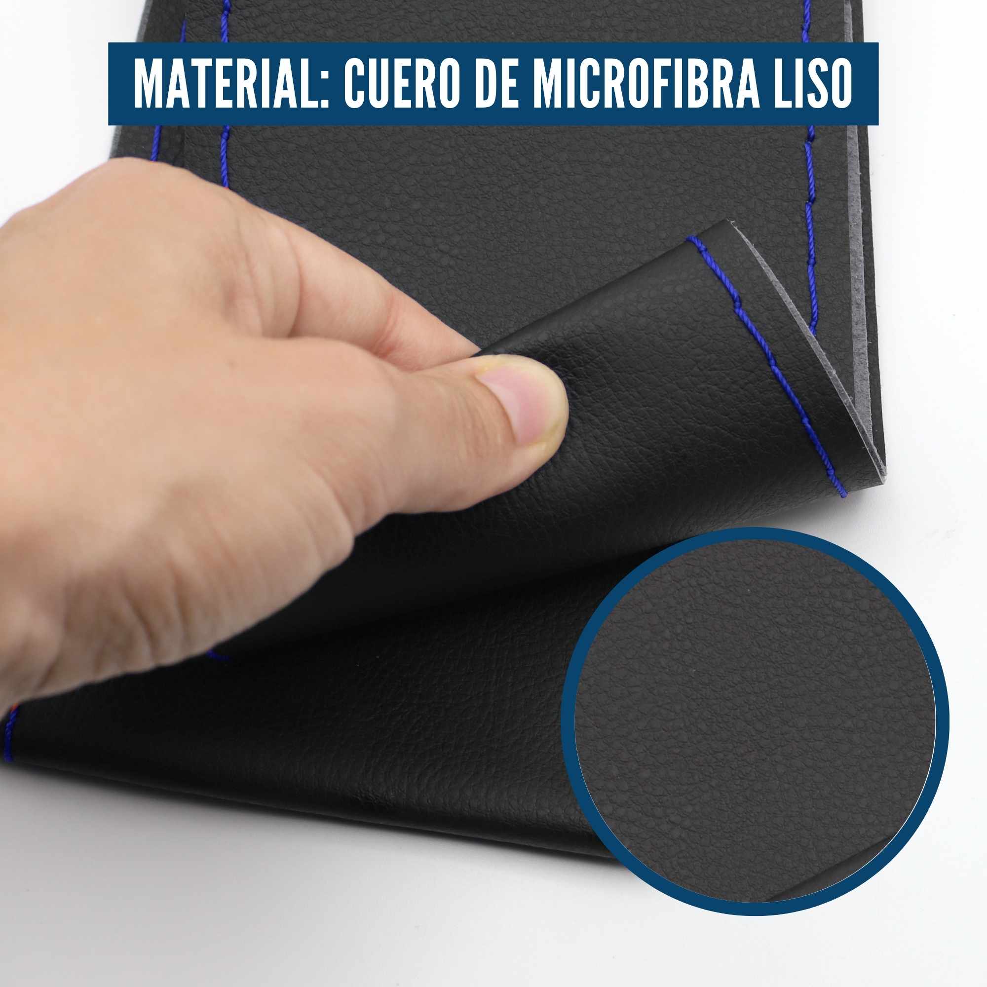 Funda para volante lisa con Agujas e hilo azul - imagen 4