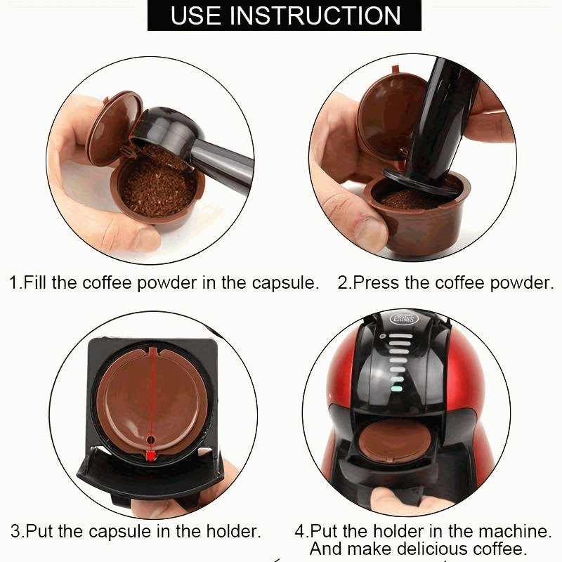 Capsula de café para cafetera reutilizable Compatible Dolce Gusto - imagen 3