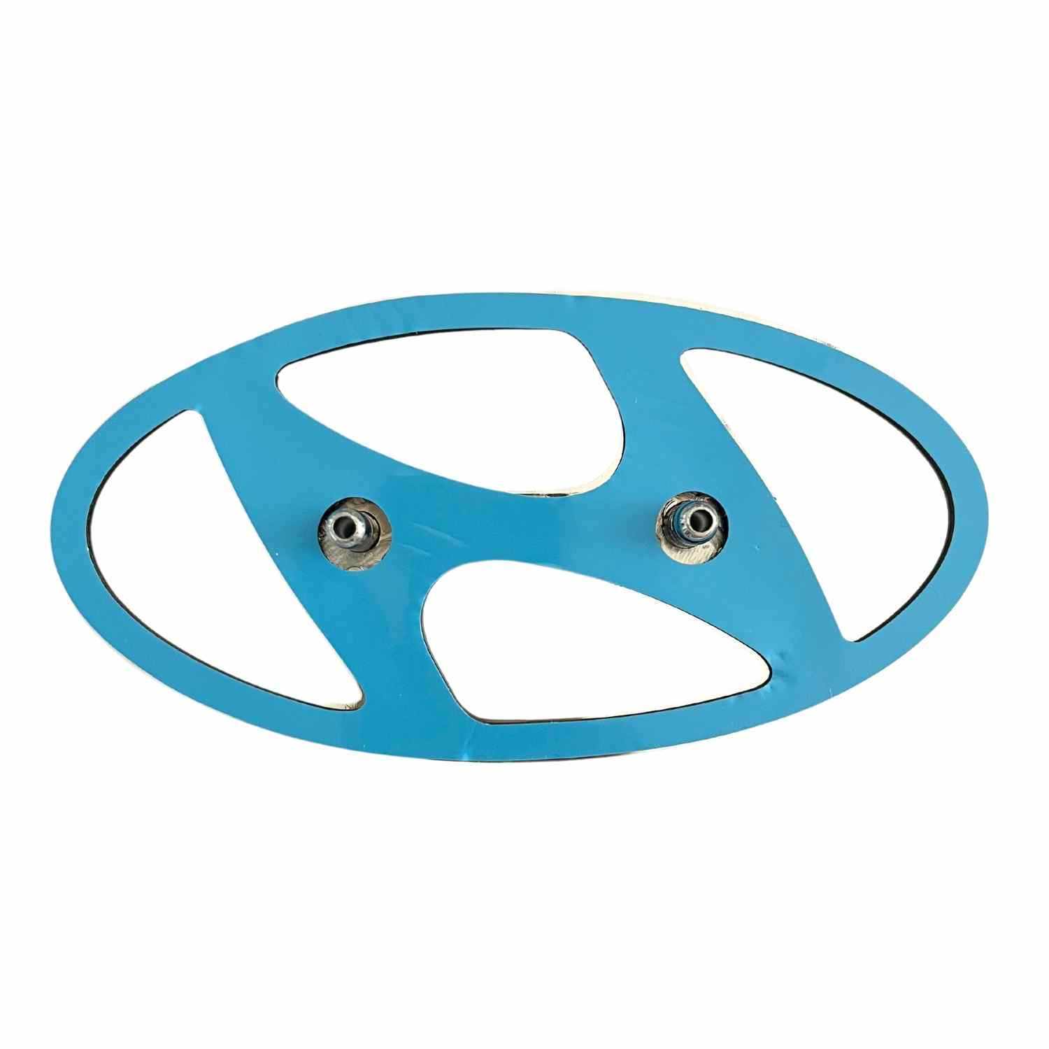 Emblema Adhesivo 2 Pin Maletero Compatible Con Hyundai 145mm  Negro Brillo - imagen 2